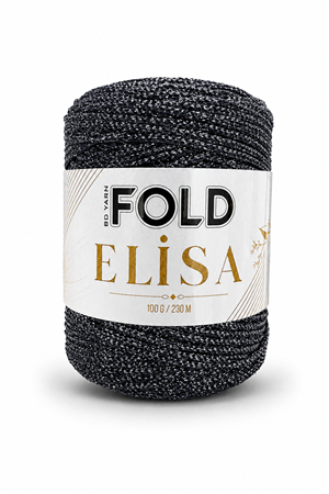 Elisa - Antrasit %100 Sim 100 Gr 230 Mt Örgü İpi Çanta İpi Burs Çanta