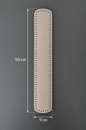 Büyük Plaj Çanta Tabanı Bej (50x9cm)  Çanta Derisi 