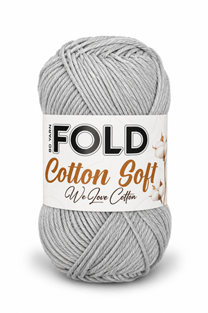 Cotton Soft - Açık Gri 106 Pamuk Ip 100 Gram %100 Pamuk Amigurumi İpi Çanta İpi