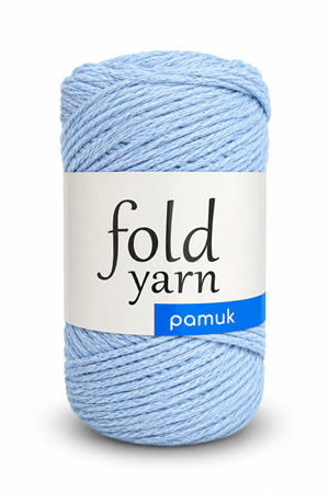 Premium Bebe Mavi Koton Pamuk Makrome İpi 250 gr 2mm Cotton Zincir Makrome Çanta İpi Supla İpi