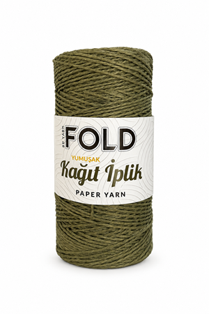 Yumuşak Kağıt İp Haki 200 Gram Örgü İpi Çanta İpi