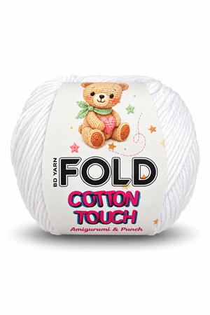 Cotton Touch Beyaz Amigurumi İpi 50 Gr 150 Mt Hırka İpi Oyuncak İpi Örgü İpi