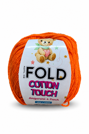 Cotton Touch Turuncu Amigurumi İpi 50 Gr 150 Mt Hırka İpi Oyuncak İpi Örgü İpi