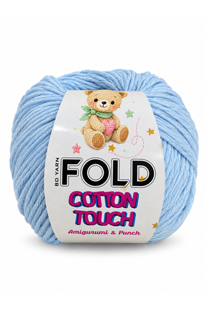 Cotton Touch Bebe Mavi Amigurumi İpi 50 Gr 150 Mt Hırka İpi Oyuncak İpi Örgü İpi