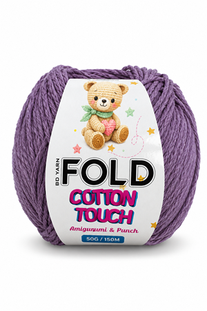 Cotton Touch Mor Amigurumi İpi 50 Gr 150 Mt Hırka İpi Oyuncak İpi Örgü İpi
