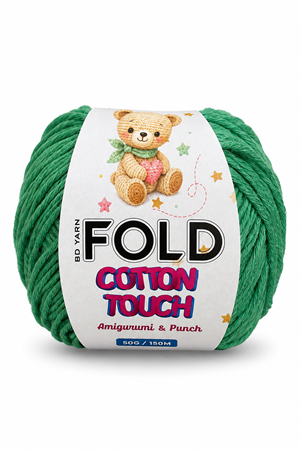 Cotton Touch Yeşil Amigurumi İpi 50 Gr 150 Mt Hırka İpi Oyuncak İpi Örgü İpi