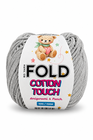 Cotton Touch Gri Amigurumi İpi 50 Gr 150 Mt Hırka İpi Oyuncak İpi Örgü İpi