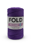 Fold Yarn Makrome No:4 - 141 Mor Polyester Makrome Ipi 2 Mm - 200 gr -230 M Supla Ip Çanta Ipi