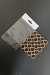 Metal Yaylı Halka 2 cm Gold 20'li = 10 Çift 