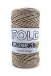 Fold 031 Simli Polyester Makrome İpi No:3 1 Mm - 100 gr - 115 M Supla Ip Çanta Ipi 