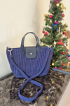 Fashion Bag Çanta Kiti 8,5x17 cm Bordo Örgü Kiti 