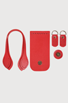 Fashion Bag Çanta Kiti 8,5x17 cm Kırmızı Örgü Kiti