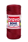 Polyester Makrome No:4 - Bordo 113 Polyester Makrome Ipi - 200 gr - 230 M Supla Ip Çanta Ipi 2 Mm