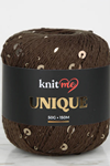 Uniqe - Acı Kahve Pullu İp El Örgü İpi - 02