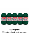 Natura Cotton Yeşil 206 Pamuk İplik 100gr 200mt 