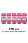Natura Cotton Pembe 405 Pamuk İplik 100gr 200mt Örgü İpi Amigurumi İpi
