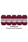 Natura Cotton Bordo 502 Pamuk İplik 100gr 200mt Örgü İpi Amigurumi İpi