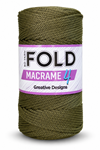 Fold Yarn Makrome No:4 - 192 Haki Polyester Makrome Ipi 2 Mm - 200 gr -230 M Supla Ip Çanta Ipi
