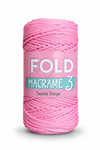 Makrome No.3 - 073 Şeker Pembe Polyester Makrome 1 Mm - 100 gr 115 M Supla Ip Çanta Ipi
