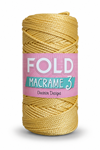 Fold Yarn Makrome No:3 - 052 Gold Polyester Makrome Ipi 1 Mm - 100 gr - 115 M Supla Ip Çanta Ipi