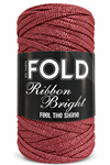 Ribbon Bright Gül kurusu -  Simli Ribbon Örgü İpi %100 Premium Sim Lase
